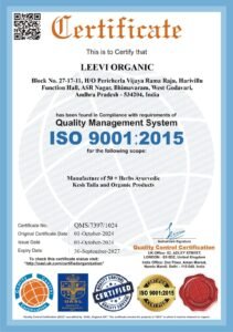 ISO certificate